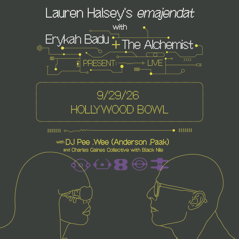 Lauren Halsey's emajendat Erykah Badu and The Alchemist